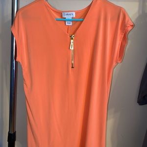 Orange tunic, size XS.